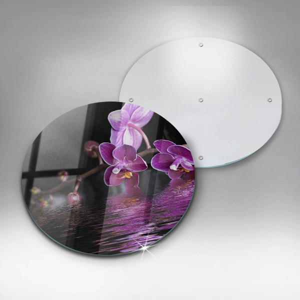 Kuchynská doska zo skla Orchideová zenová voda