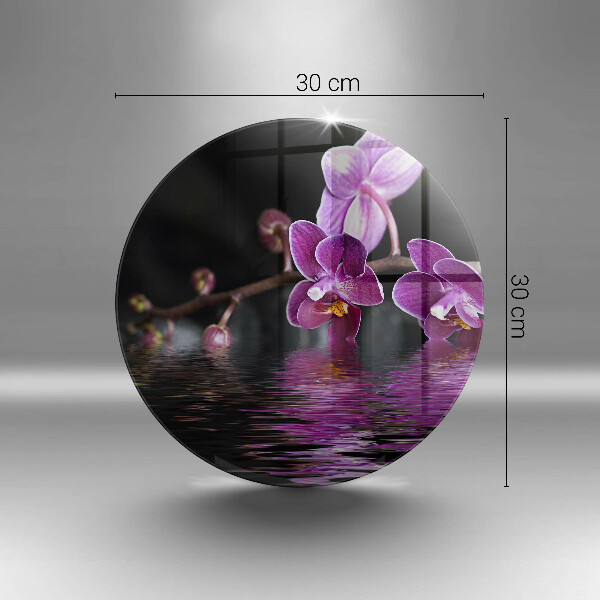 Kuchynská doska zo skla Orchideová zenová voda