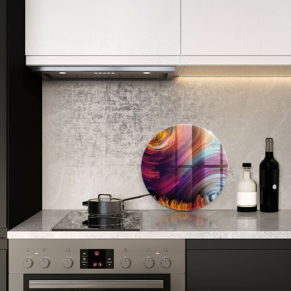 Kuchynská doska veľká zo skla Farebné odlesky