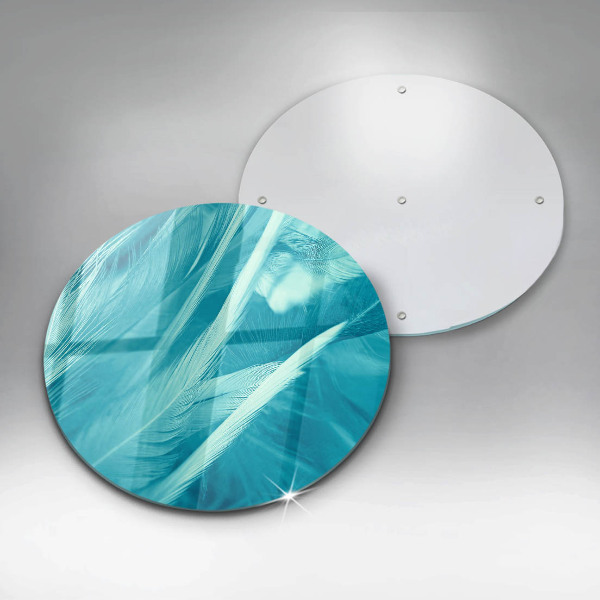 Kuchynská doska veľká zo skla Jemné perie