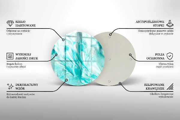 Kuchynská doska veľká zo skla Abstrakcia farby