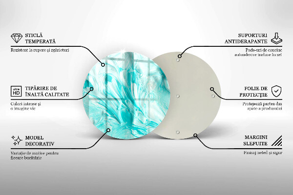 Kuchynská doska veľká zo skla Abstrakcia farby