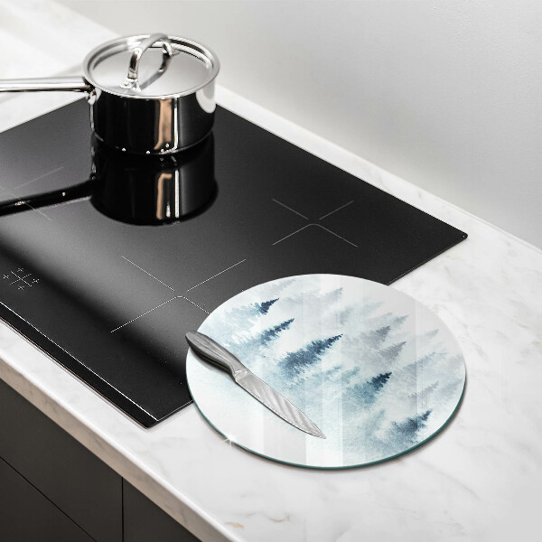 Kuchynská doska zo skla Maľovaný zimný les