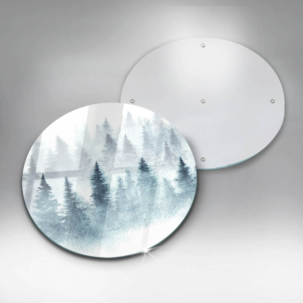 Kuchynská doska zo skla Maľovaný zimný les