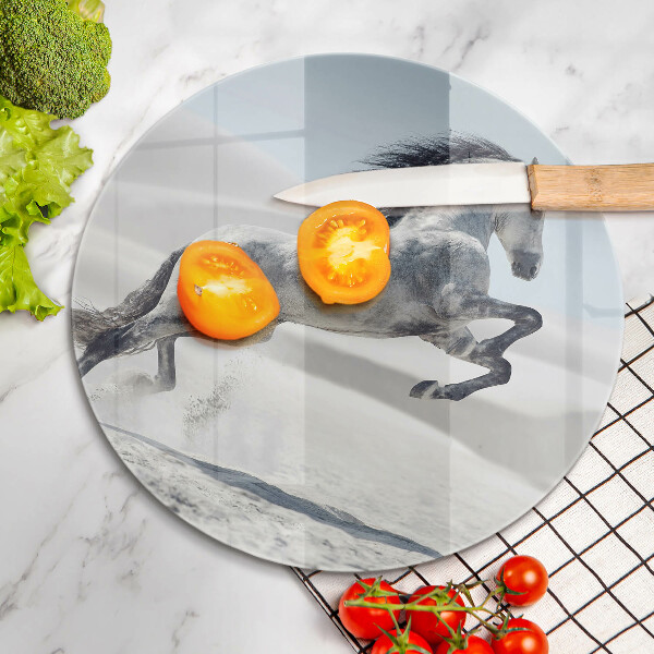 Kuchynská doska zo skla Osy bieleho koňa