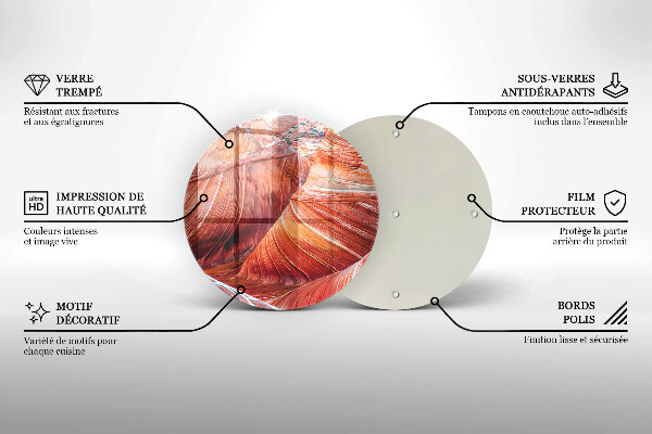 Kuchynská doska zo skla Grand Canyon