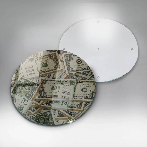 Kuchynská doska zo skla Peniaze doláre