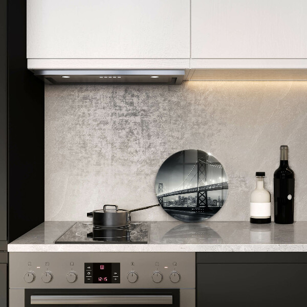 Kuchynská doska veľká zo skla Most Benjamina Franklina