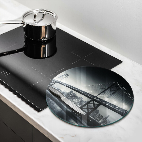 Kuchynská doska veľká zo skla Most Benjamina Franklina