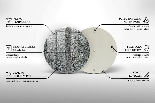 Kuchynská doska zo skla Textúra kameňa