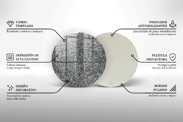 Kuchynská doska zo skla Textúra kameňa