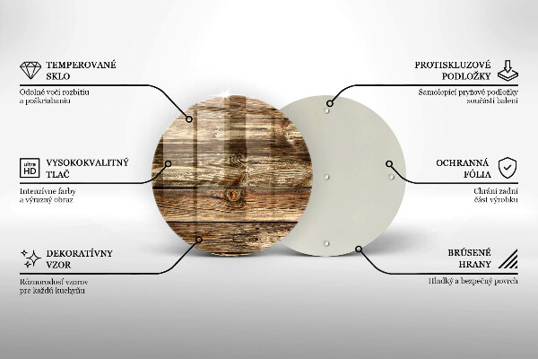 Kuchynská doska zo skla Textúra drevenej dosky