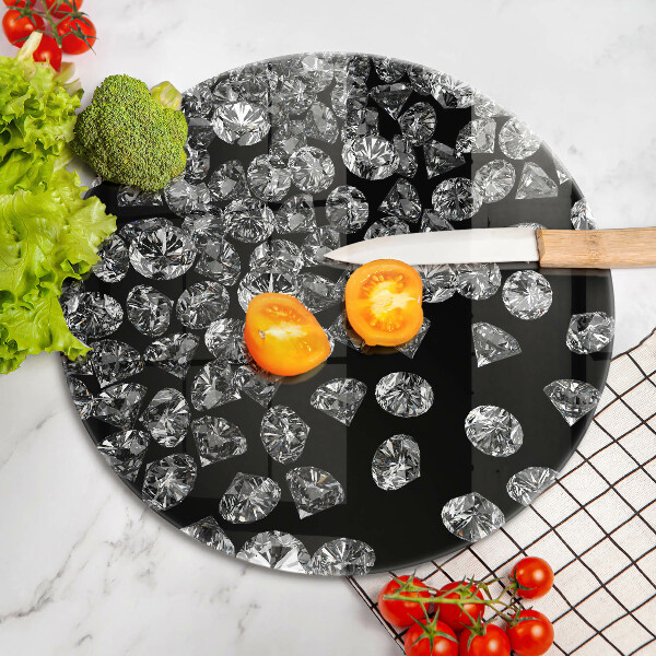 Kuchynská doska zo skla Diamanty diamanty