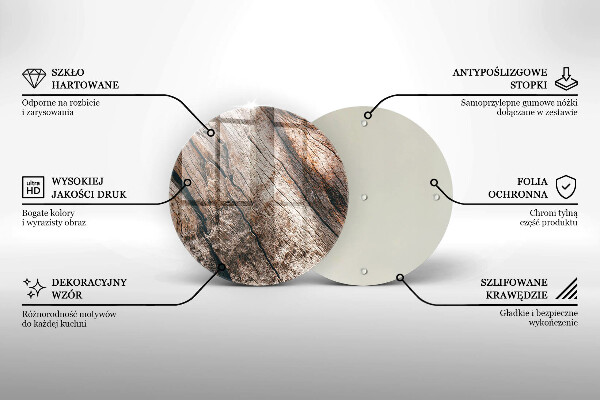 Kuchynská doska zo skla Drevená konštrukcia