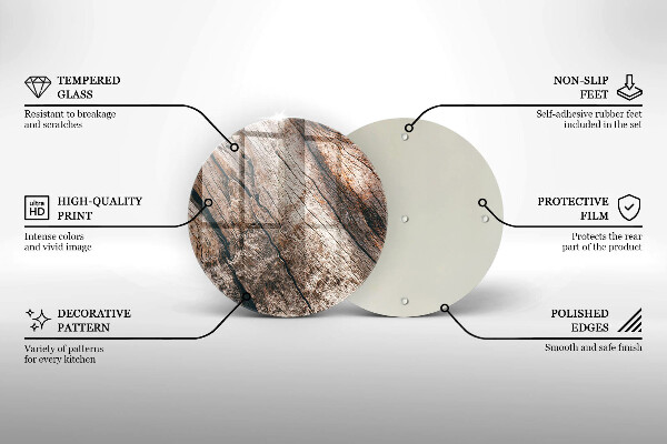 Kuchynská doska zo skla Drevená konštrukcia