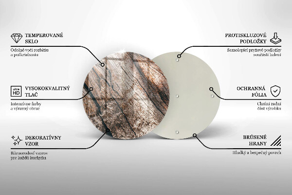 Kuchynská doska zo skla Drevená konštrukcia