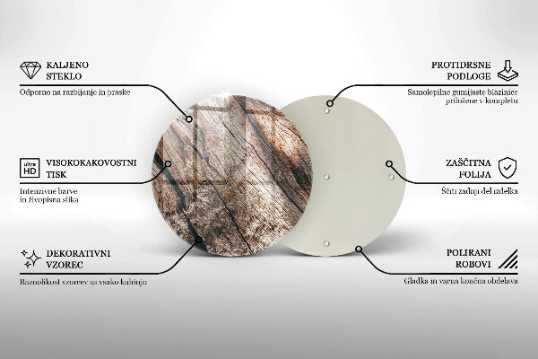 Kuchynská doska zo skla Drevená konštrukcia