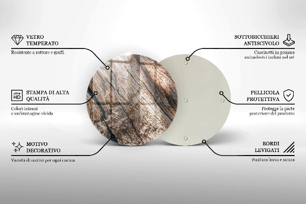 Kuchynská doska zo skla Drevená konštrukcia