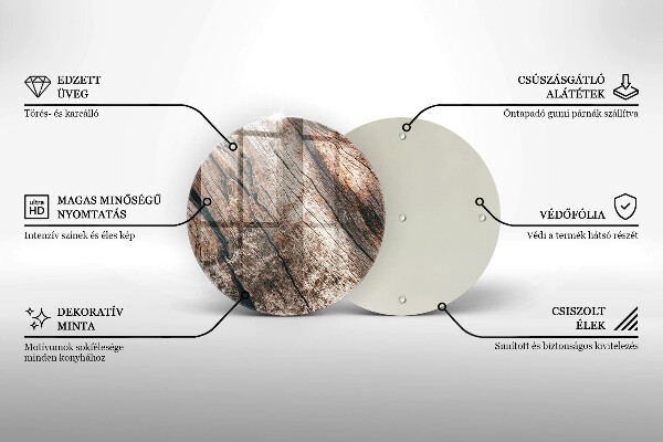 Kuchynská doska zo skla Drevená konštrukcia