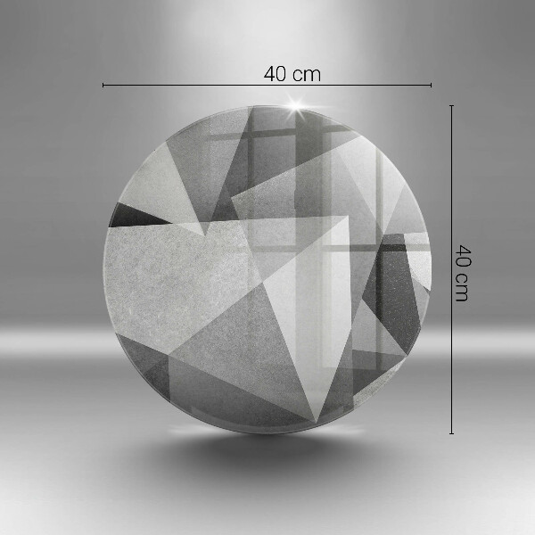 Kuchynská doska zo skla Konkrétna ostrá abstrakcia