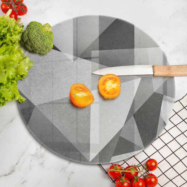 Kuchynská doska zo skla Konkrétna ostrá abstrakcia