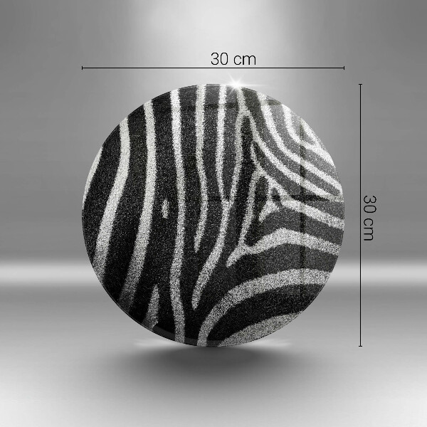 Kuchynská doska veľká zo skla Zebrové pruhy