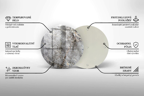 Kuchynská doska veľká zo skla Textúra kameňa