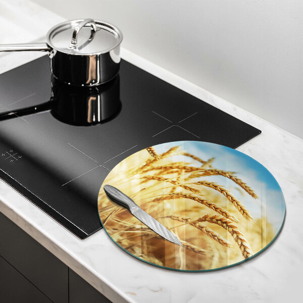 Kuchynská doska veľká zo skla Klasy obilnín na poli