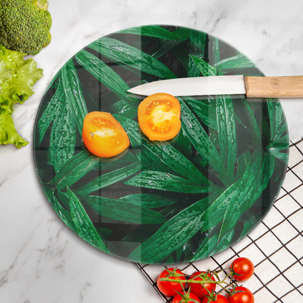 Kuchynská doska zo skla Listy rastlín