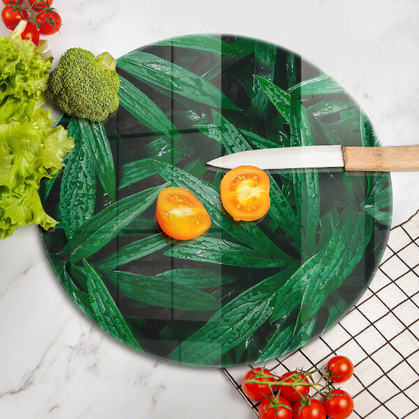 Kuchynská doska zo skla Listy rastlín