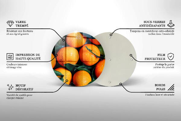 Kuchynská doska zo skla Pomarančové ovocie