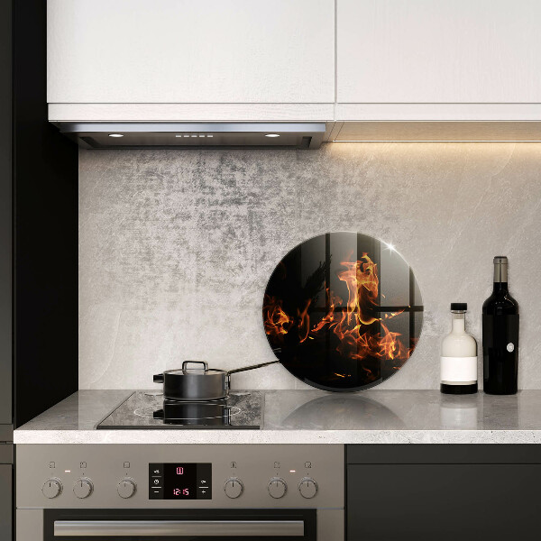 Kuchynská doska zo skla Zapáľ živý plameň