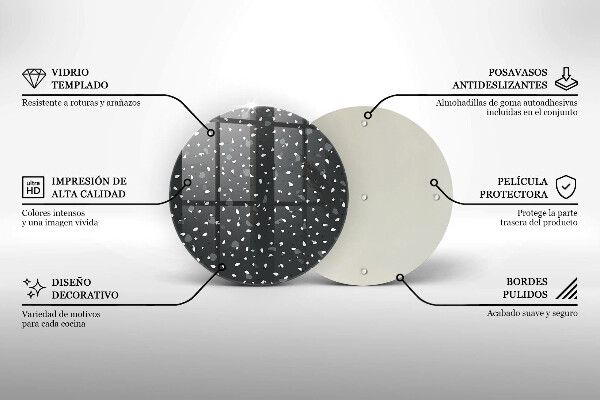 Kuchynská doska zo skla Dekoratívny kameň