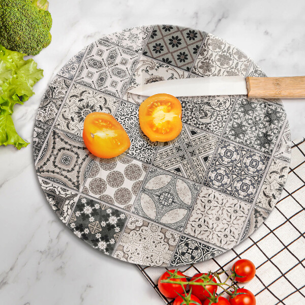 Kuchynská doska zo skla Dekoratívne dlaždice