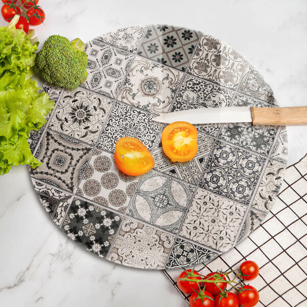 Kuchynská doska zo skla Dekoratívne dlaždice