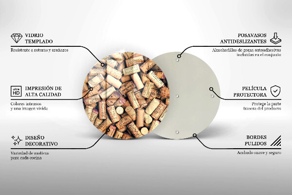 Kuchynská doska zo skla Bezšvový vzor vínových zátok