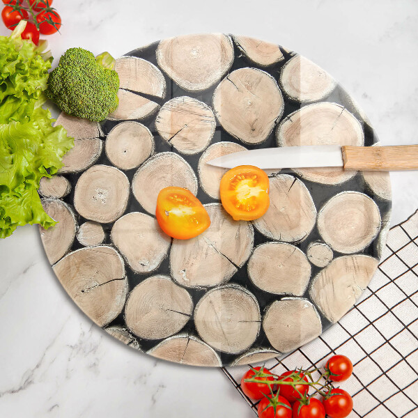 Kuchynská doska zo skla Drevené kmene stromov