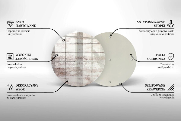 Kuchynská doska zo skla Staré drevené dosky