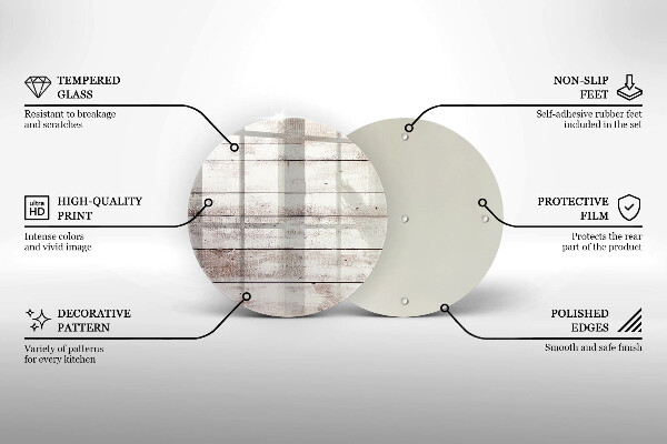 Kuchynská doska zo skla Staré drevené dosky