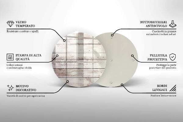 Kuchynská doska zo skla Staré drevené dosky