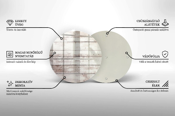 Kuchynská doska zo skla Staré drevené dosky