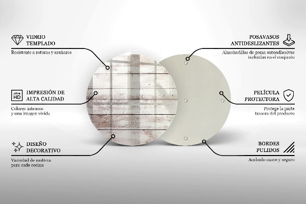 Kuchynská doska zo skla Staré drevené dosky