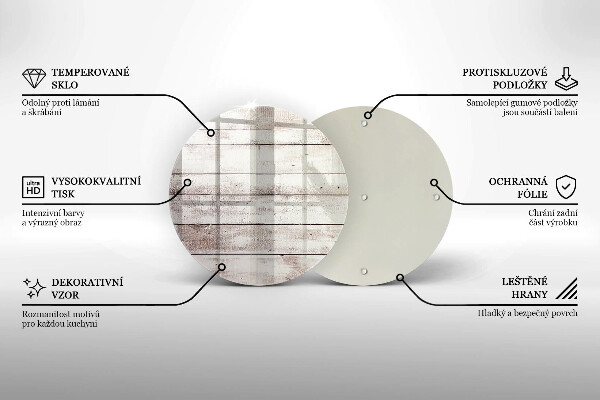 Kuchynská doska zo skla Staré drevené dosky
