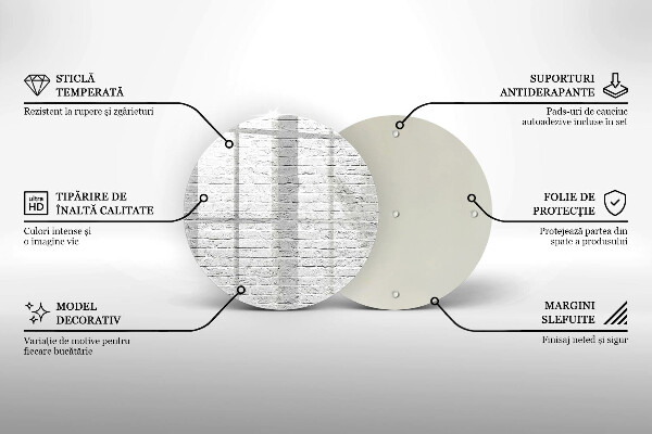 Kuchynská doska zo skla Murovaná stena