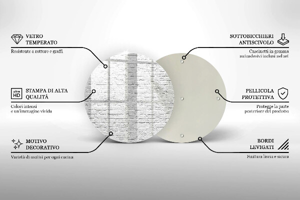 Kuchynská doska zo skla Murovaná stena