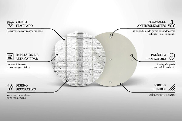 Kuchynská doska zo skla Murovaná stena