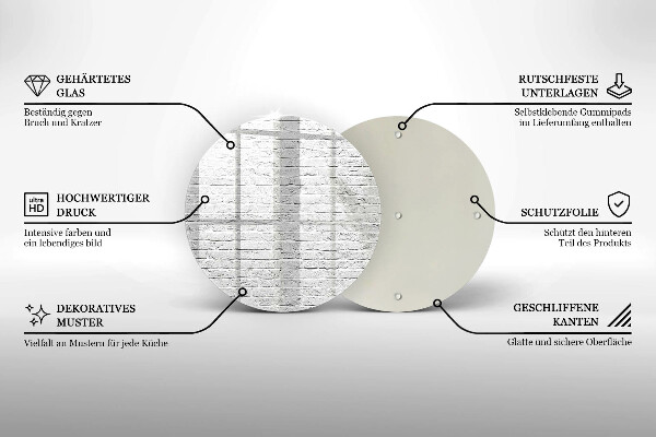 Kuchynská doska zo skla Murovaná stena
