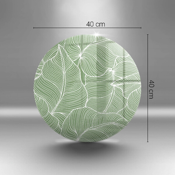 Kuchynská doska veľká zo skla Lineárne listy