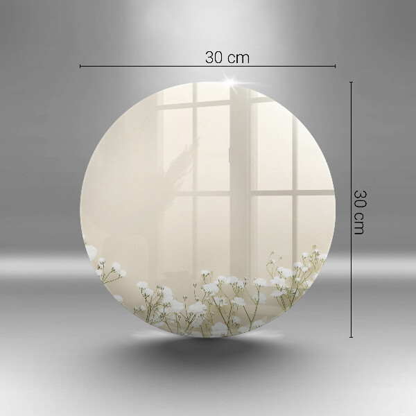 Kuchynská doska veľká zo skla Sadrové boho kvety