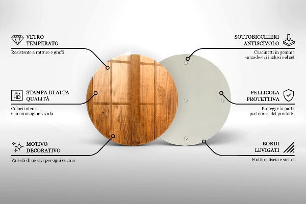 Kuchynská doska veľká zo skla Drevené dosky